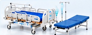 Lit médicalisé et matériel de soins